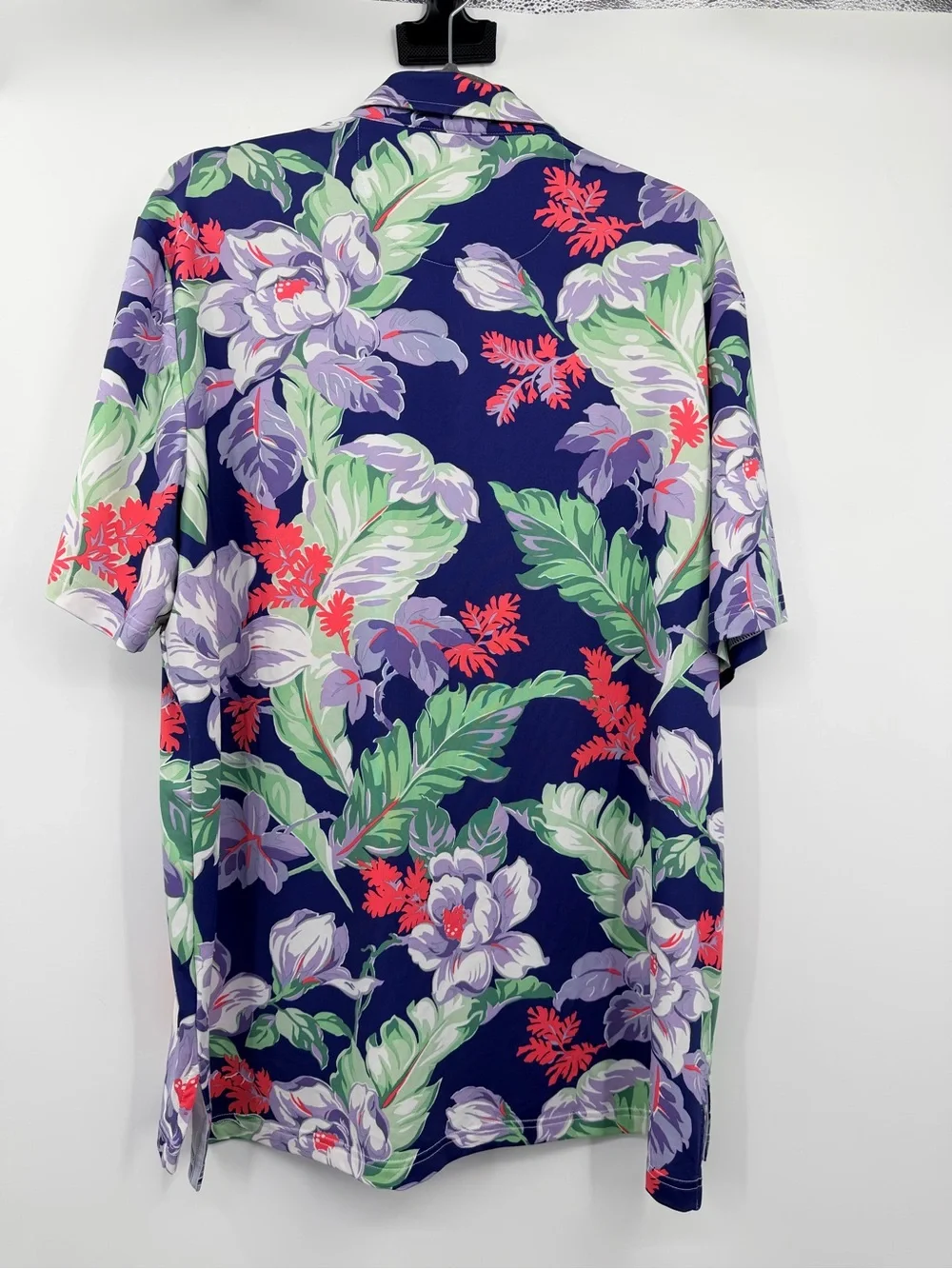 RLX Ralph Lauren Golf Polo Men’s L Navy Tropical Floral Performance Shirt